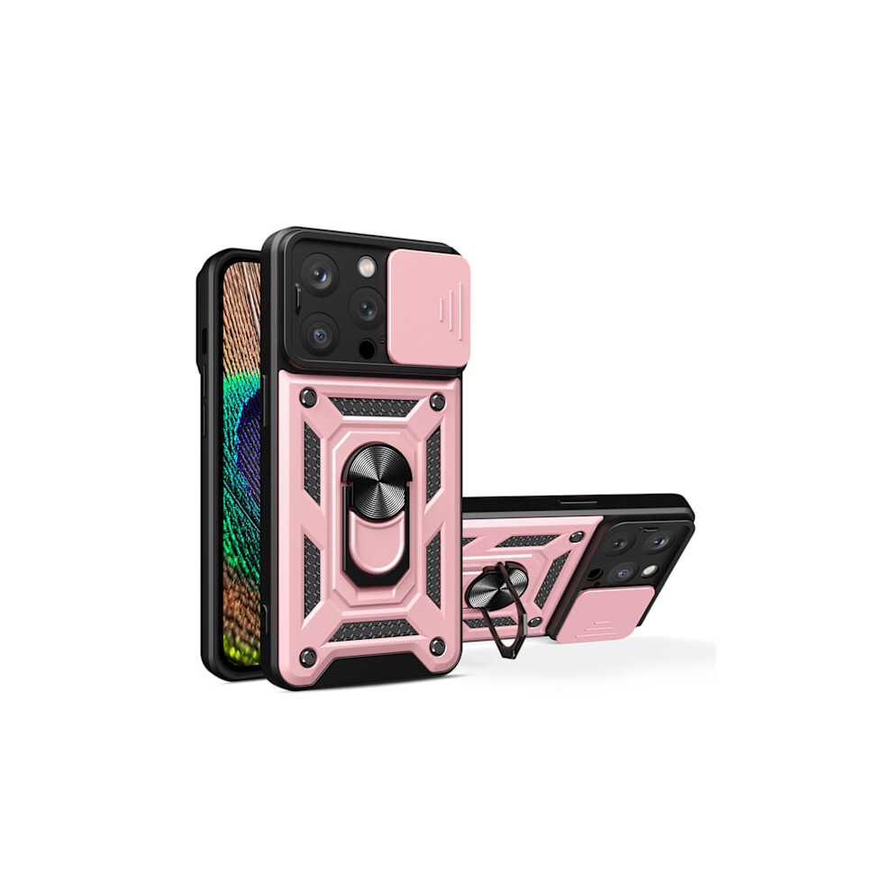 Compatible With Iphone 14 Pro Shockproof Hybrid Case With Camera Protection Â Pink 9464372852710