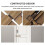 Sliding Barrel Bolt Slide Lock Double Door Plug Security Locks for Doors Chain Latch 6