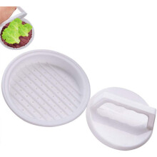 Zhuge Burgerpresse, 13,2 cm große Kunststoff-Patty-Formringe, antihaftbeschichtet, für gefüllte Hamburger, leicht zu lösendes Küchengerät