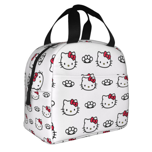Φορητή τσάντα φαγητού Hello Kitty από αλουμινόχαρτο με μόνωση, αδιάβροχη και χοντρή, 1