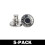 Sew-Free Trouser Buttons - Adjust Size Silver Multipack 5-Pack 1