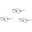Lesebrille mit Blaulichtfilter im klassischen Design (+1,0 - +4,0) Schwarz +4 4