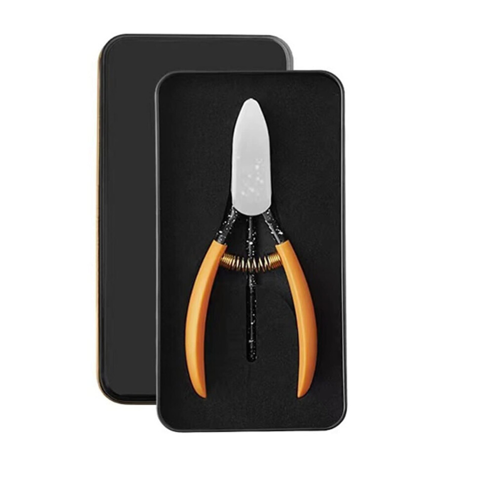 Nail Clippers Set Stainless Steel Ergonomic Lever Curved Edge Tin Box for Fingernails and Toenails