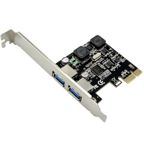 TIL PCI til 2Port USB3.0 Host Controller Card Adapter Hub Super Speed5 Gb/s