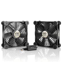 MULTIFAN S7, Gaothrán USB Ciúin Déach 120mm, Deimhnithe UL do Ghlacadóir DVR Playstation Xbox Comh-Aireachta Ríomhaire