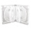 CD Storage Box 10-Piece Pack CD Case Plastic Double-Sided CD Storage Car CD Case Thickened DVD Case,White 1