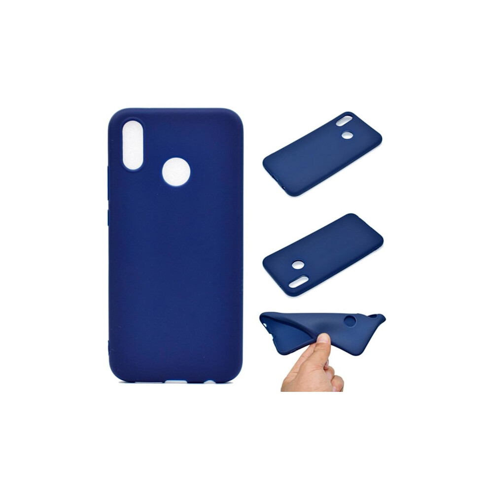 Compatible With Huawei P20 Lite - Stylish Matte Silicone Case From Nkobee Navy Blue 9464372902026
