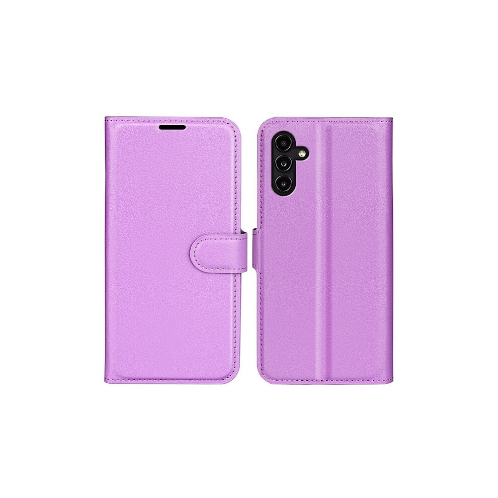 Compatible With Samsung Galaxy A14 4G/5G Case Litchi Leather Purple 9464372901661
