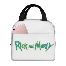 Rick és Morty ebédtáska aranyos hőszigetelt ebédtáska tartály újrafelhasználható ebéddoboz hűtő ebédtáska piknikhez utazáshoz a