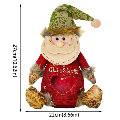 Sacolas de Natal Yakbaofuo com Enfeites, Doces e Presentes, em Tecido com Cordão, Ideais para Decoração de Natal e Halloween. 2