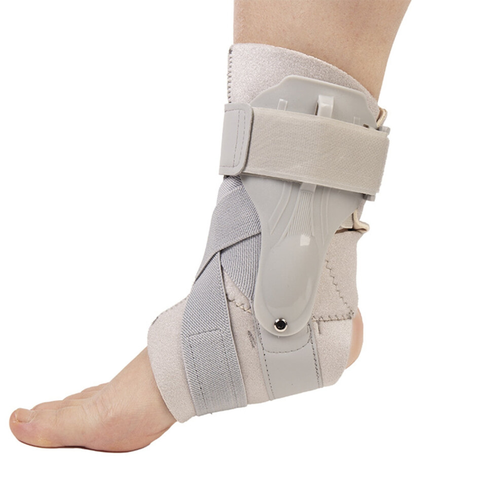 Toudaret 1 Pc Ankle Brace with Maximum Metal Support, Compression Foot Support for Sprained Ankle, Lace-Up for Running Volleyball Left/Right