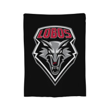 New Mexico Lobo flanellfilt, 100 x 75 cm, lätt och antistatisk, svalkande filt för alla årstider, antimikrobiell luktkontroll