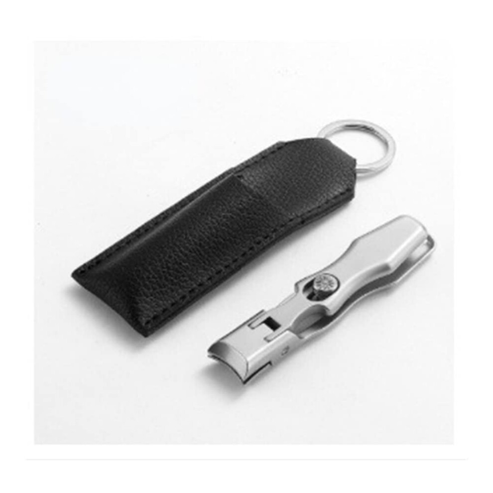 Silver Stainless Steel Nail Clippers With Ultra Sharp Blades, Ergonomic Grip And Splash Proof Cover, Space