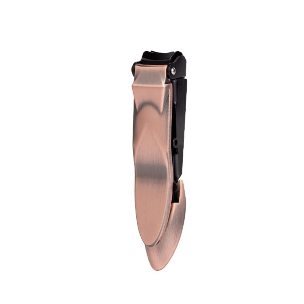 Bronze Stainless Steel Nail Clippers Splashproof Ergonomic Grip For Thick And Thin Nails S