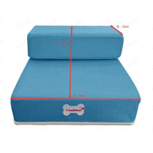 ZENMELE Breathable Mesh Foldable Pet Stairs Detachable Pet Bed Stairs Dog Ramp 2 Steps