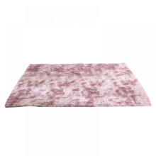 Soft Shaggy Area Rug 2.6 x 4 feet Gray, Tie-Dye Fluffy Carpets for Living Room Bedroom Kids Nursery Girls Room, Colorful Abstract Velvet Furry Rugs