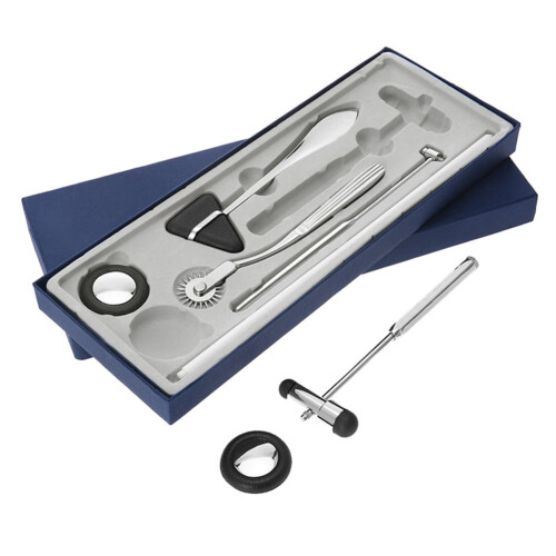 Neurological Percussion Set-Reflex Hammer Set, Includes Pinwheel, Babinski Hammer, Hammer,Diagnostic Kit 1