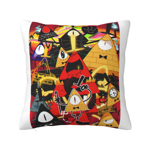 Μαξιλαροθήκη Gravity Falls Super Soft με Φερμουάρ για Υπνοδωμάτιο, Καναπέ, Καναπέ, Άνετα