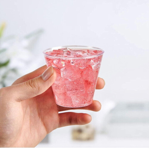 5oz klare harde plastkopper små bryllupsglass til festservise 2