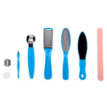 Foot Callus Remover 8 in 1 Stainless Steel Pedicure Foot File Set for Dead Skin with NonSlip Handle