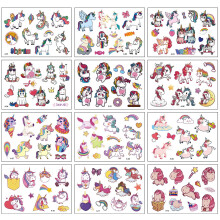 Waterproof Unicorn Temporary Tattoos for Kids Boys Girls Birthday Party Favors Stickers