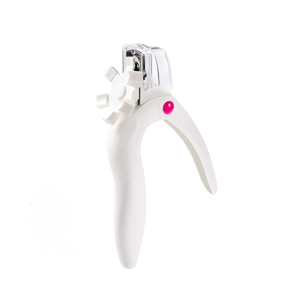 White Professional Ushaped Nail Clipper With Sharp Blades, Edge Cutter For False Nails And Tips