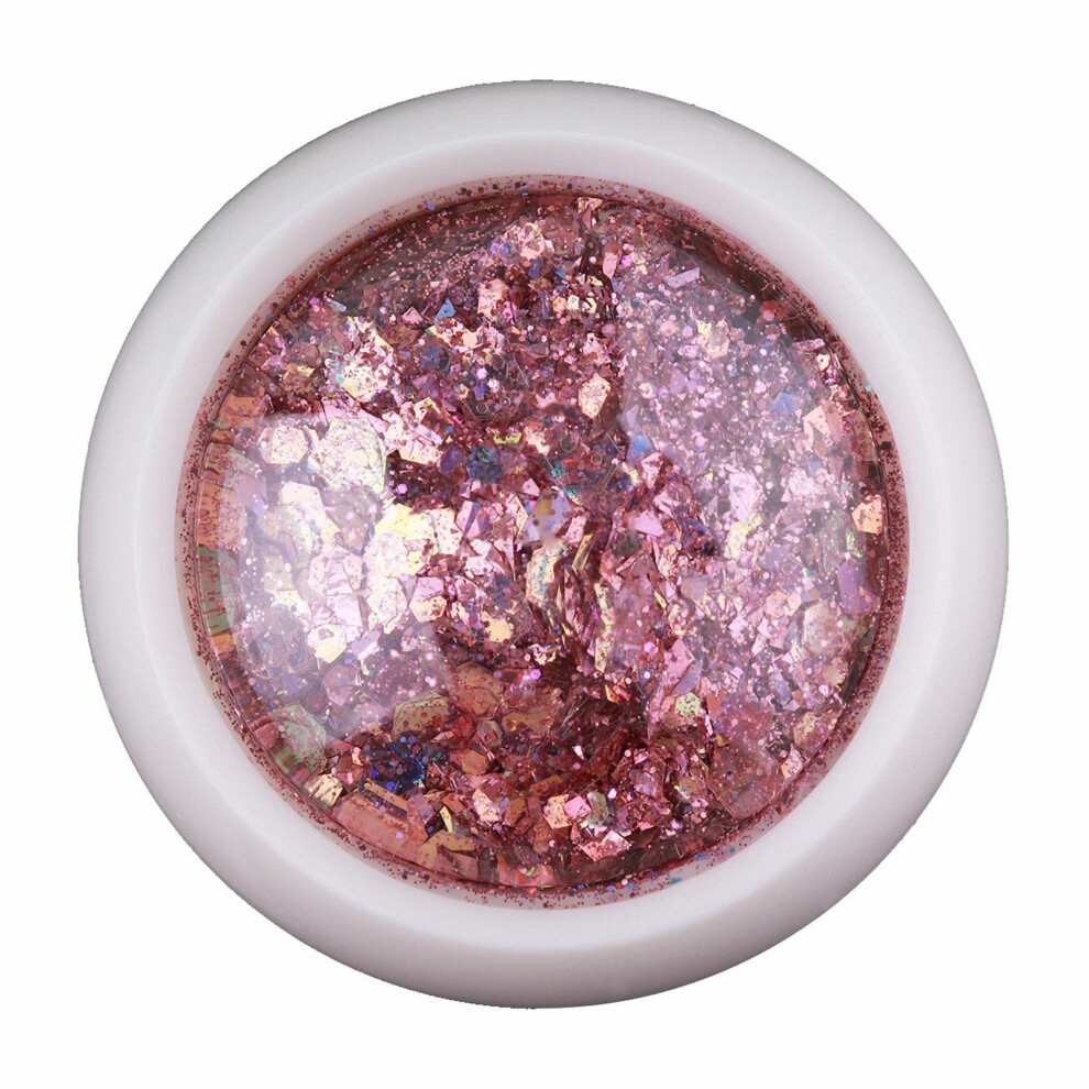 Colorful Nail Glitter Powder Set with Holographic Nail Art Sequins for Gel and Dip Nails