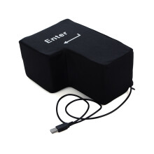 Pernă confortabilă pentru birou, pernă mare de introducere a tastelor de dimensiuni mari, eliberare prin presiune, ușor de utilizat, mufă USB