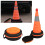 Emergency Roadside Safety Cone, Pop Up Design with Flexible Frame for Quick Deployment, Reflective Strips for Nighttime Hazard Warning, Durable and 4