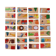 Juguetes educativos de aprendizaje para niños, rompecabezas de madera con rompecabezas de animales y diseño inspirado en Montessori, juguete de