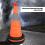 Emergency Roadside Safety Cone, Pop Up Design with Flexible Frame for Quick Deployment, Reflective Strips for Nighttime Hazard Warning, Durable and 7