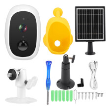 PIR Motion Detection Security Camera Solar Powered, 2K Full HD Night Vision Wireless Outdoor Smart Camera with Two Way Talk Siren Alarm IP67