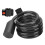 Cable Lock Fingerprint Enabled Security System For Bicycles Motorcycles, Weather Resistant Self Coiling Device With Resettable Combo Combination Lock 1