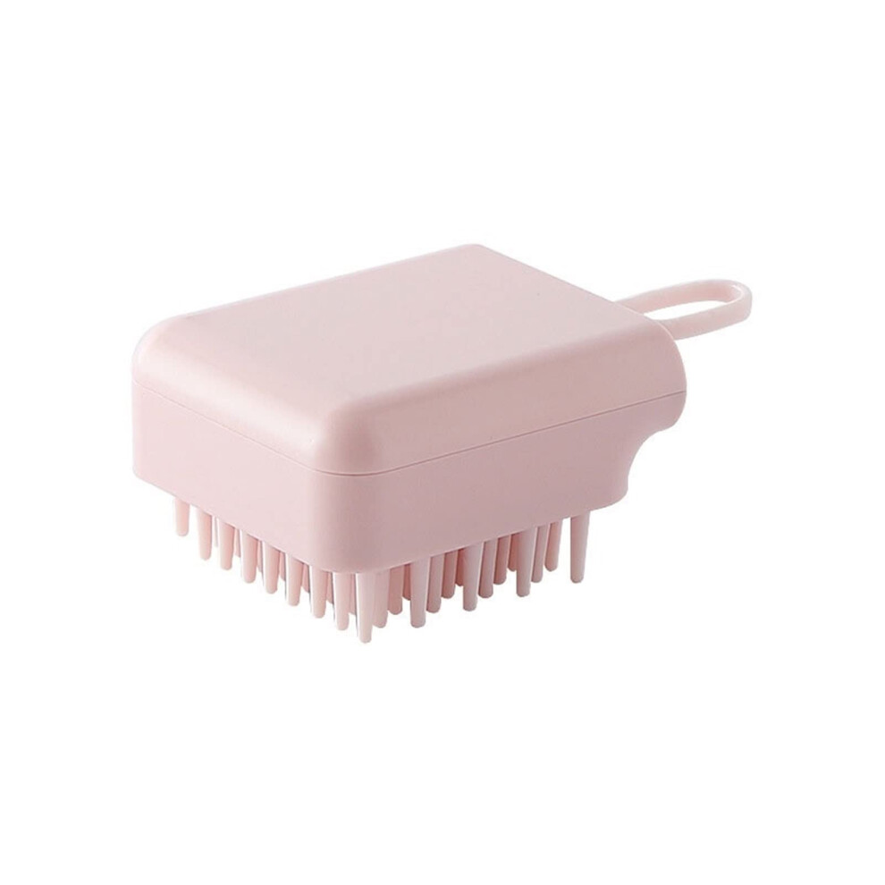 Silicone Body Scrubber and Shower Brush with Ergonomic Handle for Gentle Skin and Scalp Massage