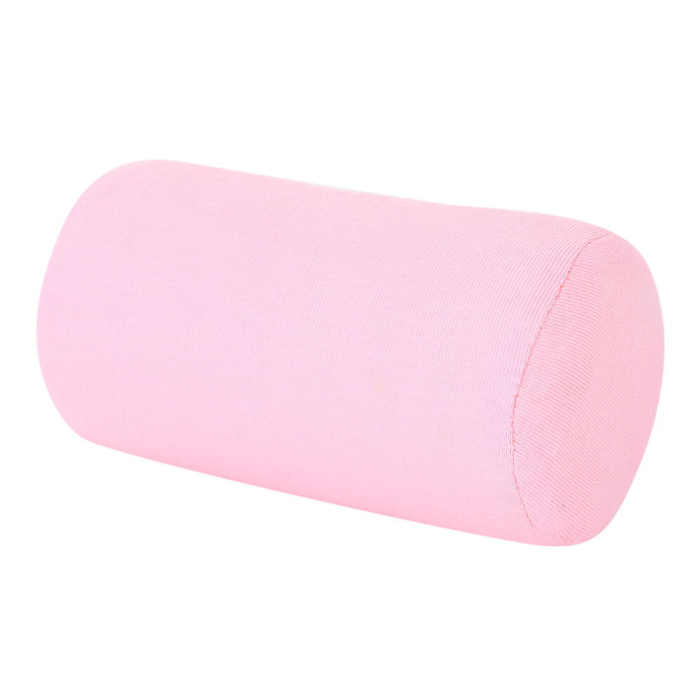 Decorative Microbead Roll Pillow Oblique Cut Design Supports Head Neck Back Waterproof Fabric Stylish Accent Pillow With Antibacterial Protection