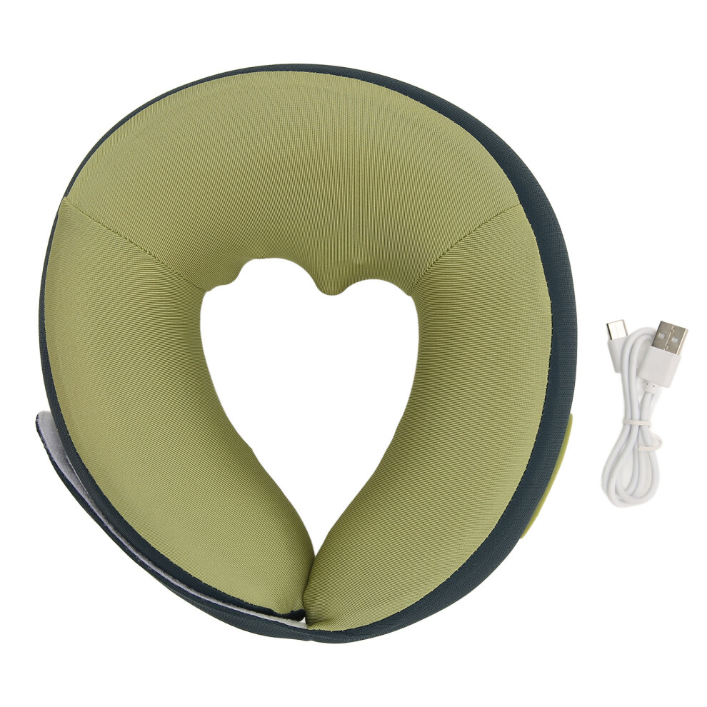 Rechargeable Neck Massager Pillow Shiatsu Deep Tissue Massage Cushion Ergonomic Memory Foam Heated Wireless Portable Kneading Massage for Pain Relief