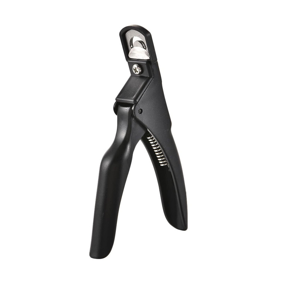 Black Professional Stainless Steel Nail Clippers For Thick Nails With Ergonomic Curved Blade Â