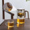 Enchanti Tea Magic Pot, Γυάλινη Τσαγιέρα με Σουρωτήρι & Εγχυτήρα, Διαχωριστής Νερού Τσαγιού 6