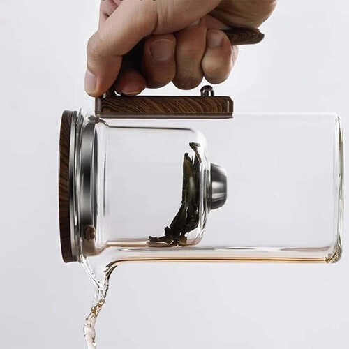 Enchanti Tea Magic Pot, Γυάλινη Τσαγιέρα με Σουρωτήρι & Εγχυτήρα, Διαχωριστής Νερού Τσαγιού 2