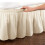Collections Etc Wickelbettrock, elastischer Staubschutz, braun, Einzel-/Doppelbett 4