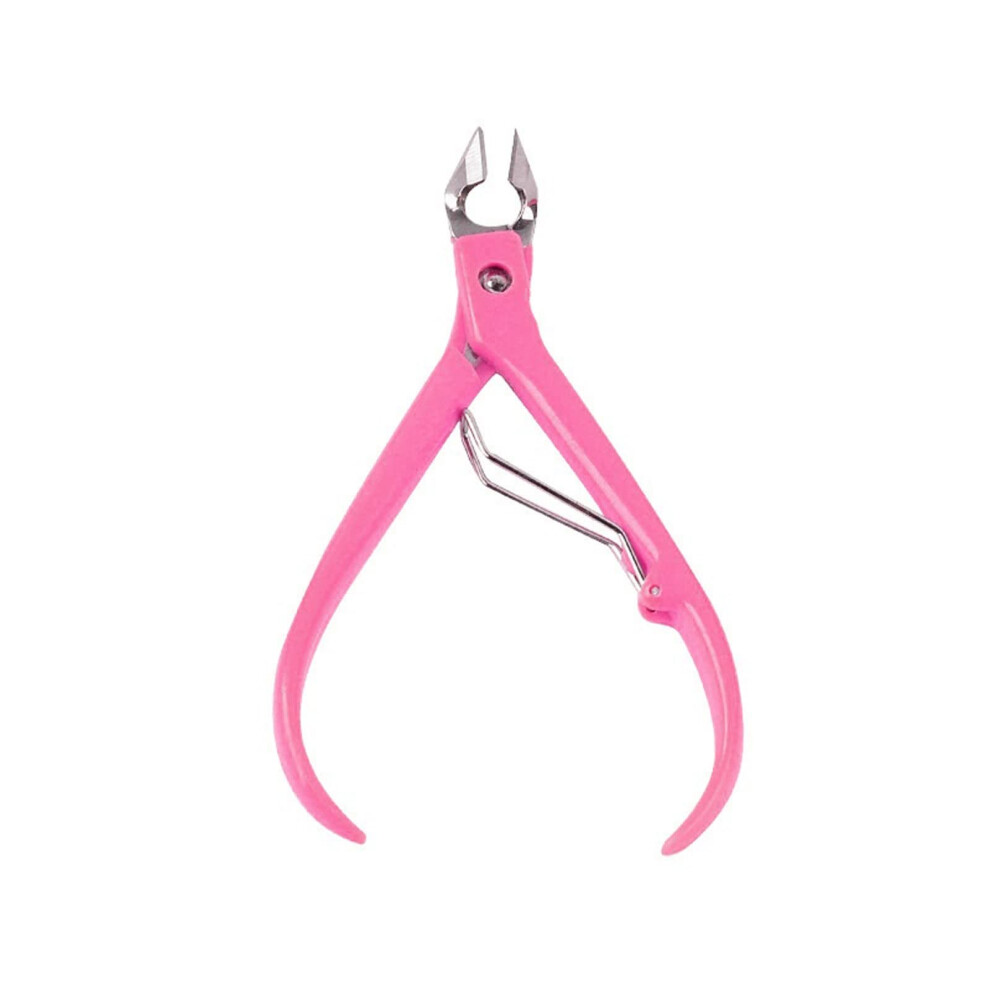 Pink Professional Toenail Clipper For Thick Nails With Precise Blades And Nonslip Handle