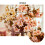 Künstliche Chrysantheme mit grünem Blatt, einzeln, gelb 5