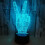 Στερεοφωνική λάμπα Victory Creative Gesture3d Vision, διακοσμητική ατομική επιτραπέζια λάμπα, 3