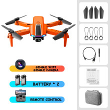 Drone dobrável com controle remoto S65, quatro câmeras aéreas e avião de controle remoto.