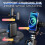 Microfone sem fio compatível com iPhone - Com estojo de carregamento de 500mAh e 30 horas de reprodução, pacote com 2 unidades de microfone de 6
