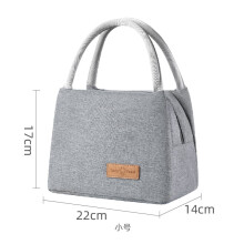 Tragbare, isolierte Tasche, wasserdicht, Oxford-Gewebe mit Reißverschluss, Thermotasche für Mittagessen und Picknick, Grau
