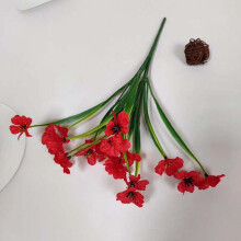 YMARPT5Forks Kunstbloemen, Boeket van 2 nep-viooltjes, voor huis-, tuin-, feest- en bruiloftsdecoratie