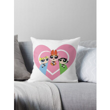 UUSI Powerpuff-tyttöjen koristetyynynpäällinen, sohvan päällinen, 16 x 16 tuumaa, kaksipuolinen