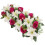 Τεχνητά Λουλούδια Sunjoy Tech, Ρουστίκ Floral Swag για Πρέβεζα, Πράσινα Φύλλα, Τριαντάφυλλο, 1