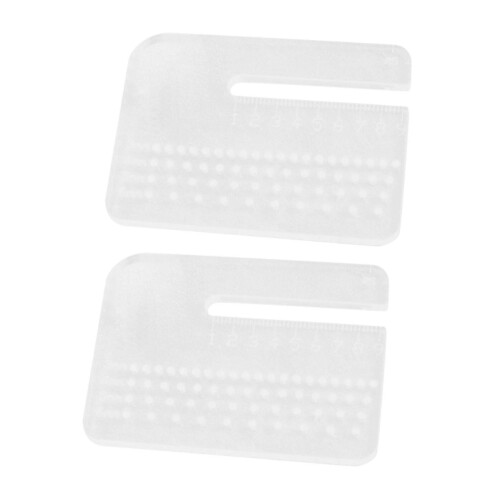 JZROCKER2PCS Πλάκα Βοήθειας Γροθιάς για Ραφή Δέρματος, Ακρυλική Πλάκα Βοήθειας Γροθιάς